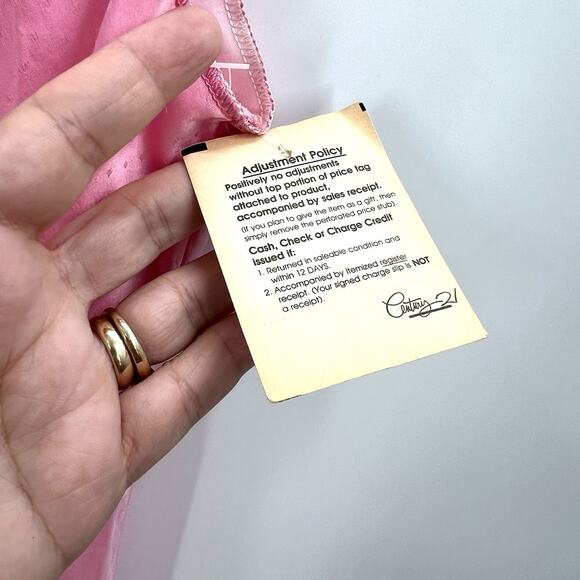 Rare Vintage 1990's Fernando Squette Sanchez Pink Silky y2k Slip Dress Small - Picture 6 of 6